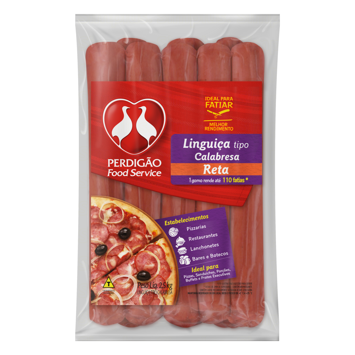 Linguica Calabresa Perdigao 2,5kg