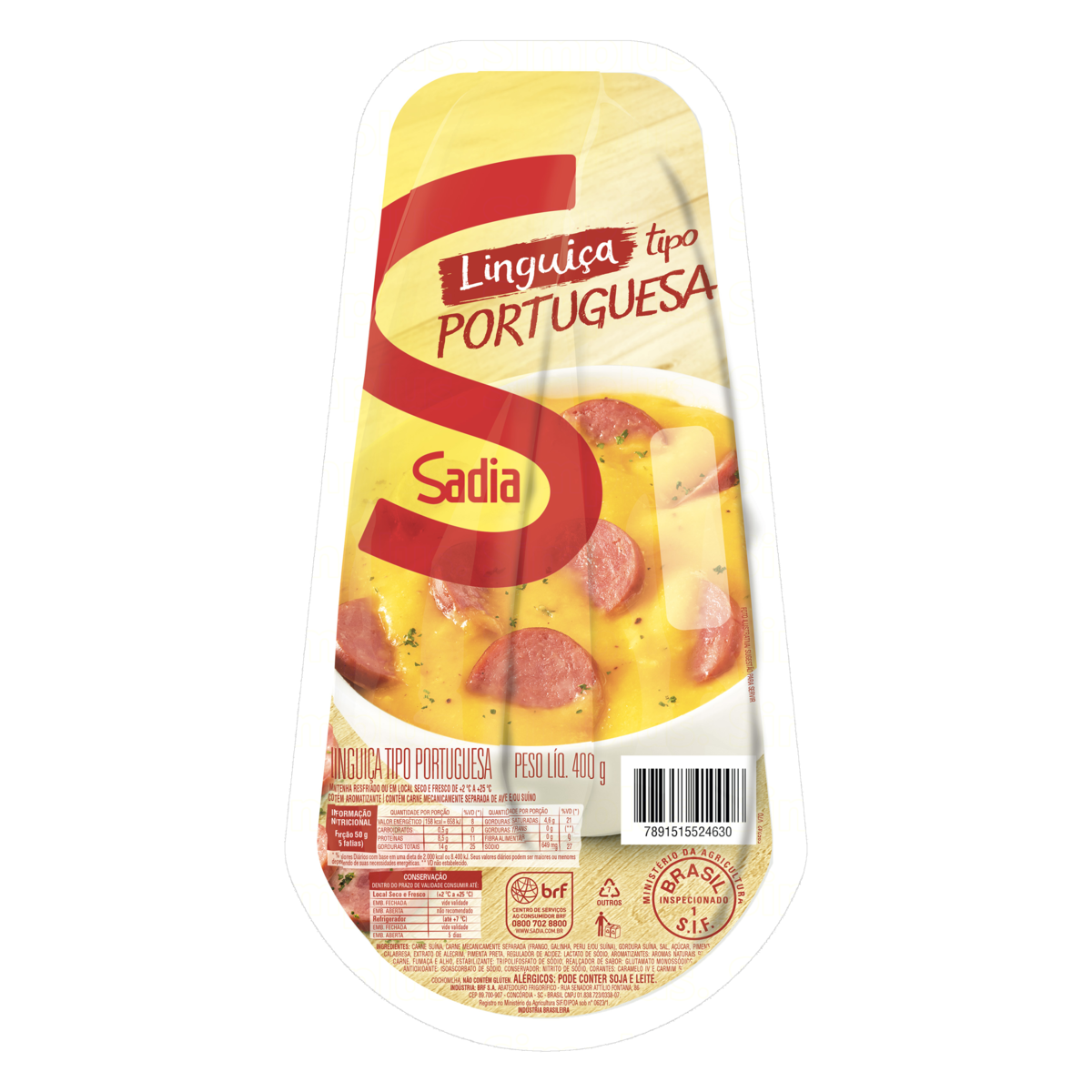 Linguica Portuguesa Sadia 400g