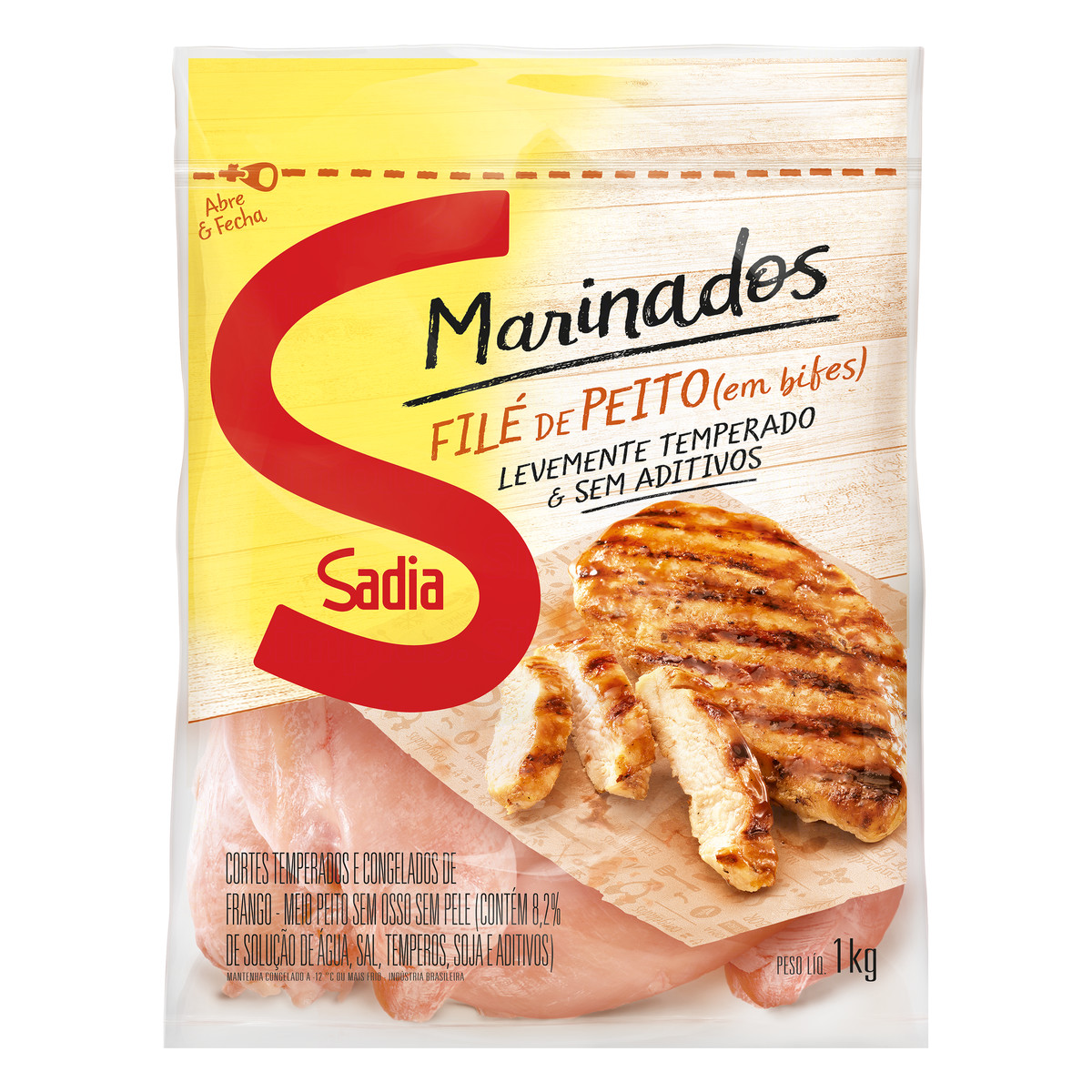 File Peito Marinados Sadia 1kg
