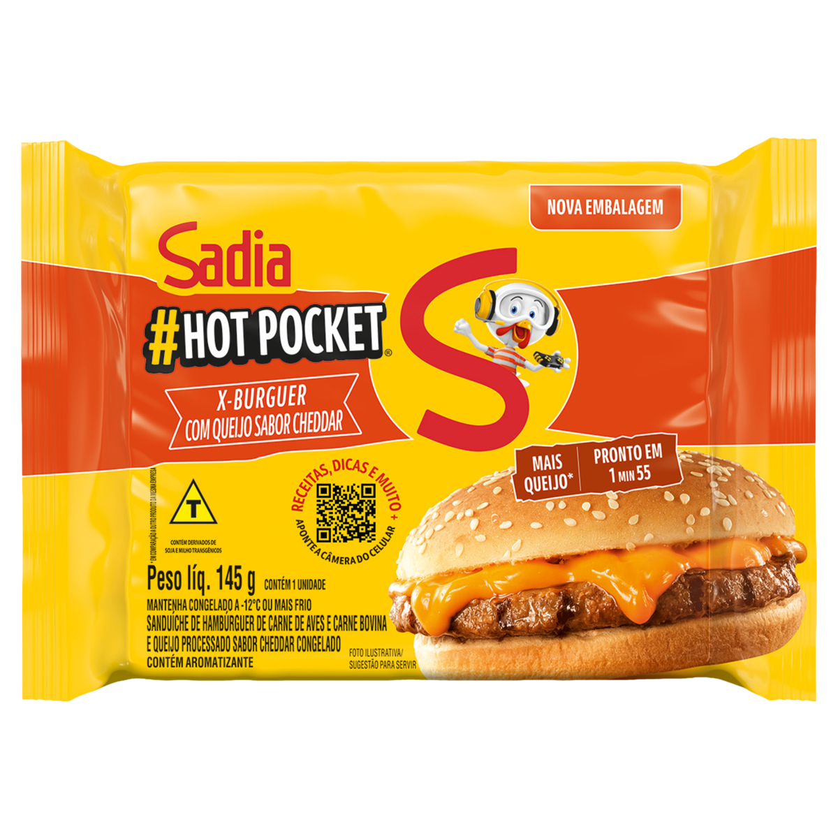 Hamburguer Hot Pocket Sadia 145g