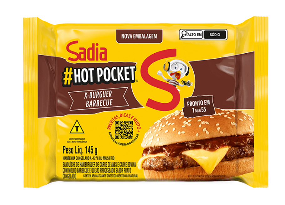 Hamburguer Hot Pocket Sadia 145g
