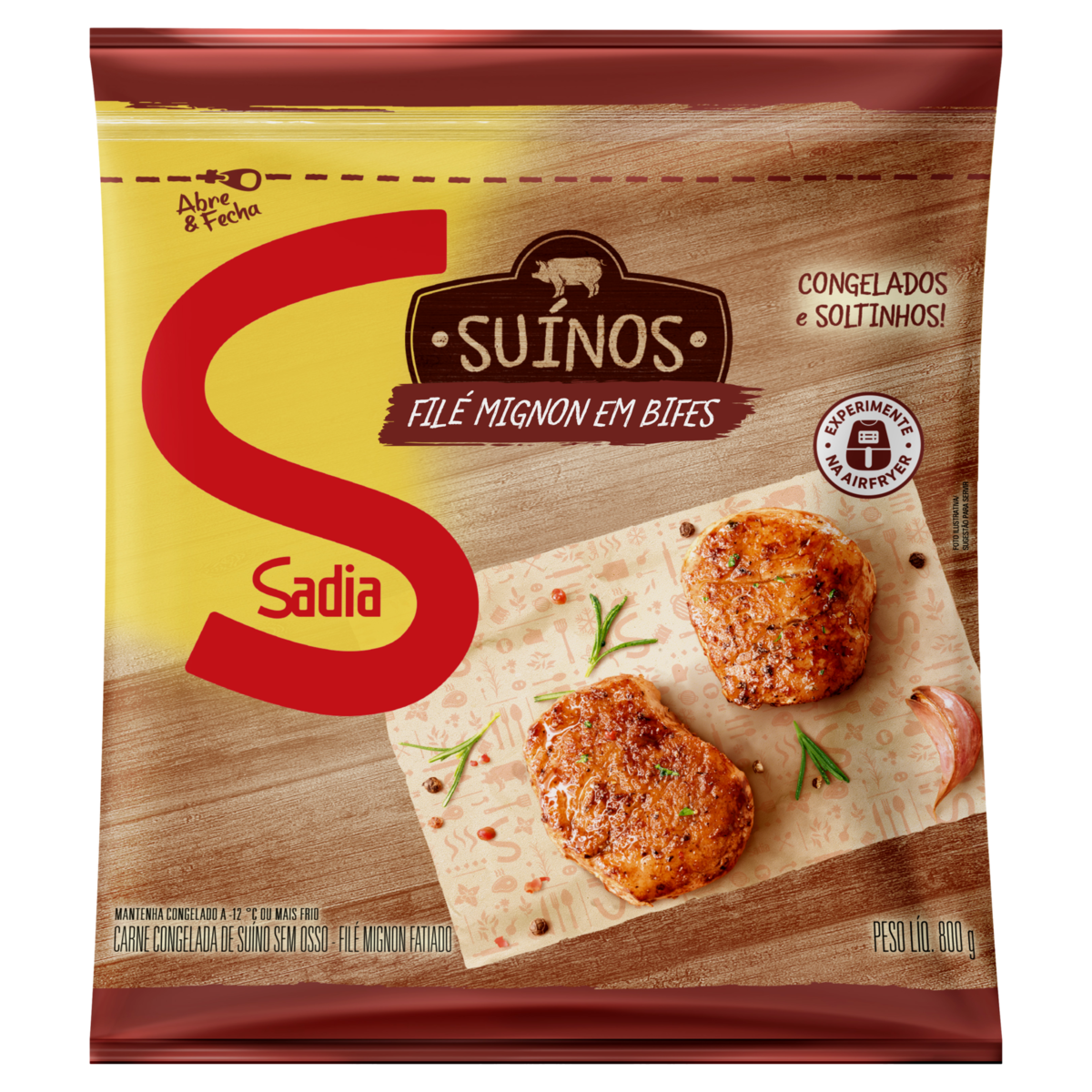 File Mignon Suino Sadia Pct 800g
