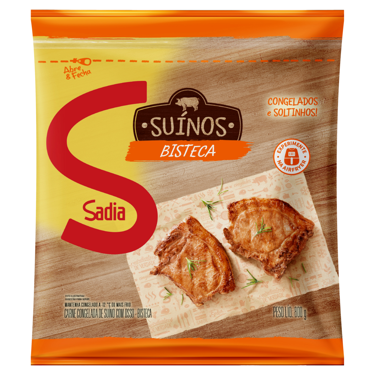 Bisteca Suina Sadia 800g