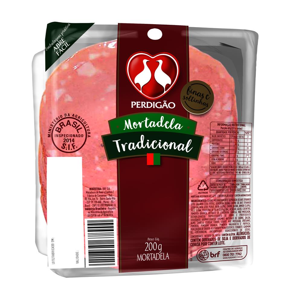 Mortadela Bolognella Perdigao 200g