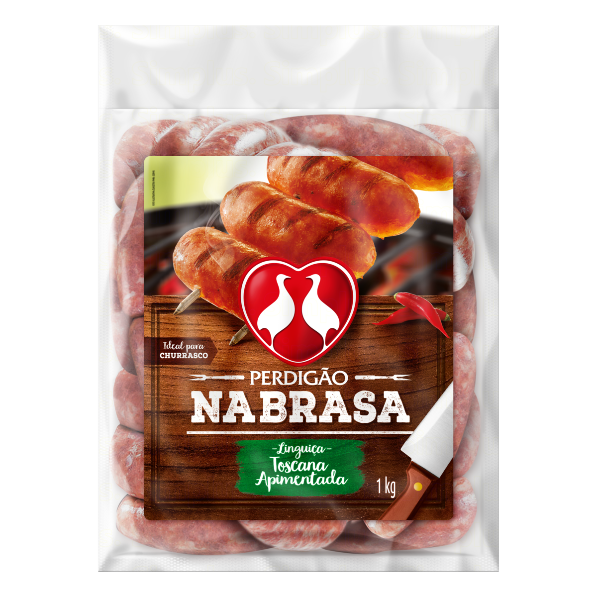 Linguica Toscana Perdigao Pct 1kg