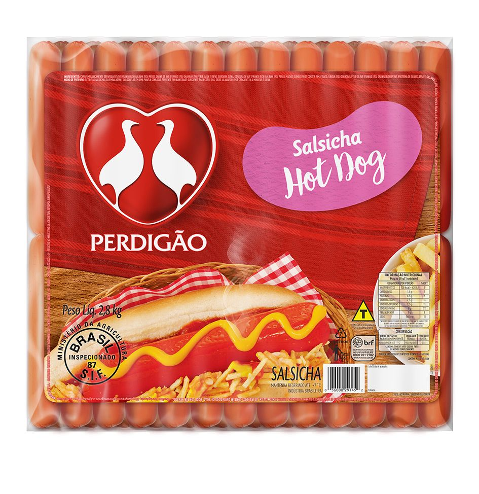 Salsicha Perdigao Pct 2,8kg