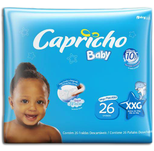 Fralda Descartavel Capricho C/26 Xxg