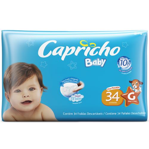 Fralda Descartavel Capricho C/34 g