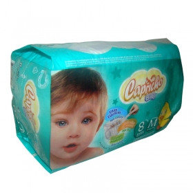 Fralda Descartavel Capricho Baby m 8un