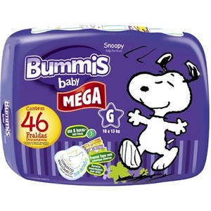 Fralda Descarteveis Tubos Fita Bummis g 42un