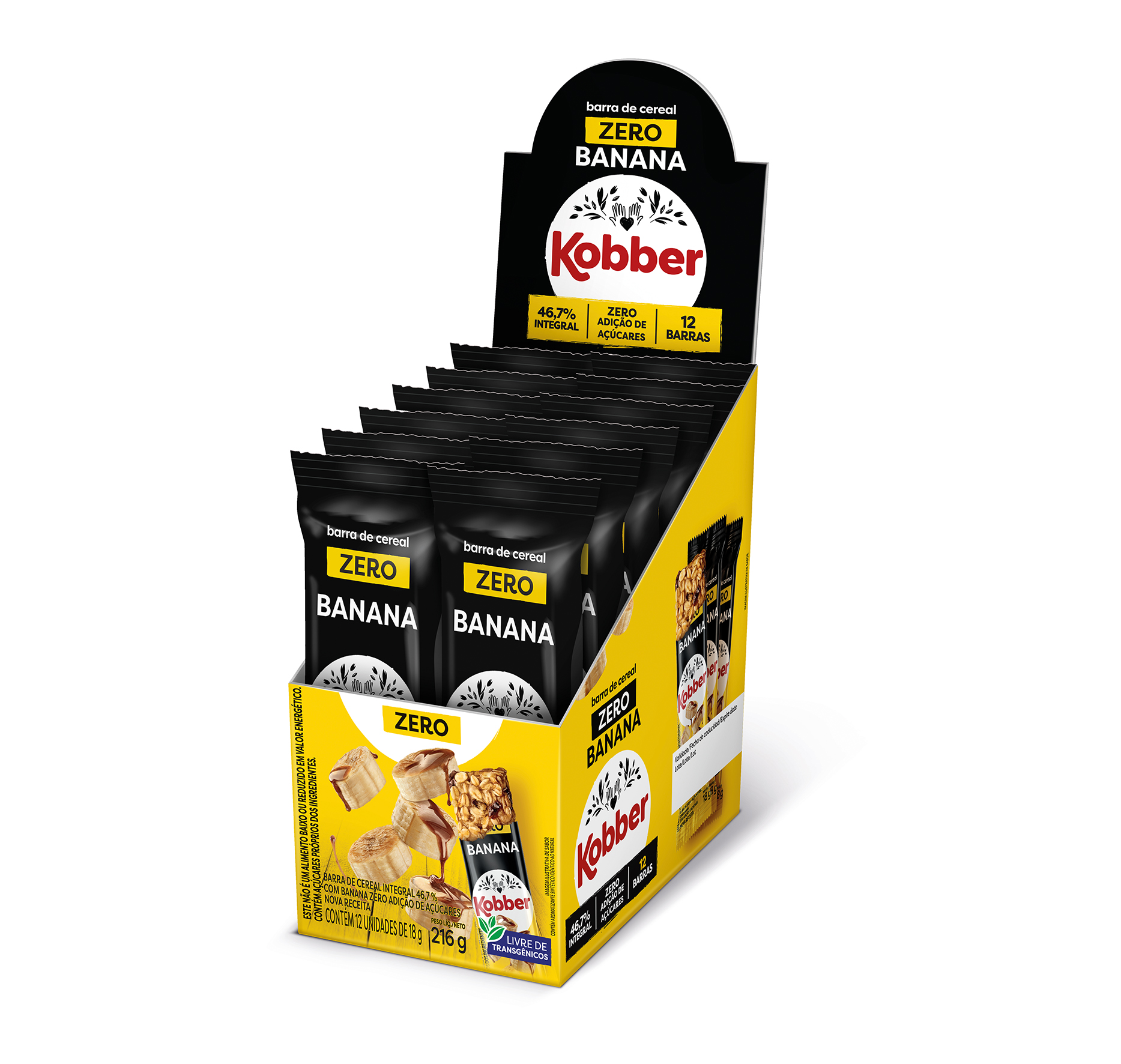 Barra Cereais Kobber Zero 18g