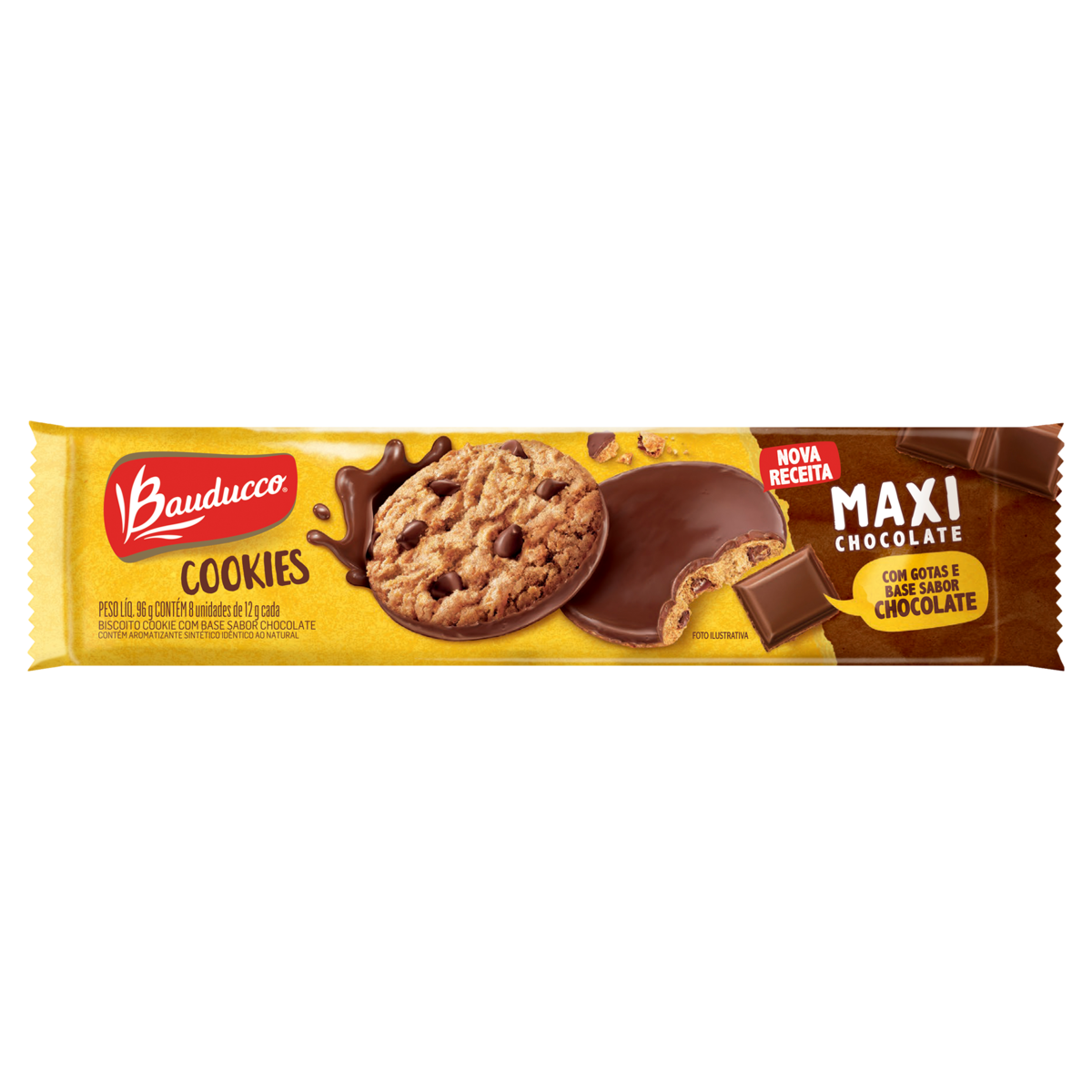 Biscoito Cookies Bauducco Maxi 96g