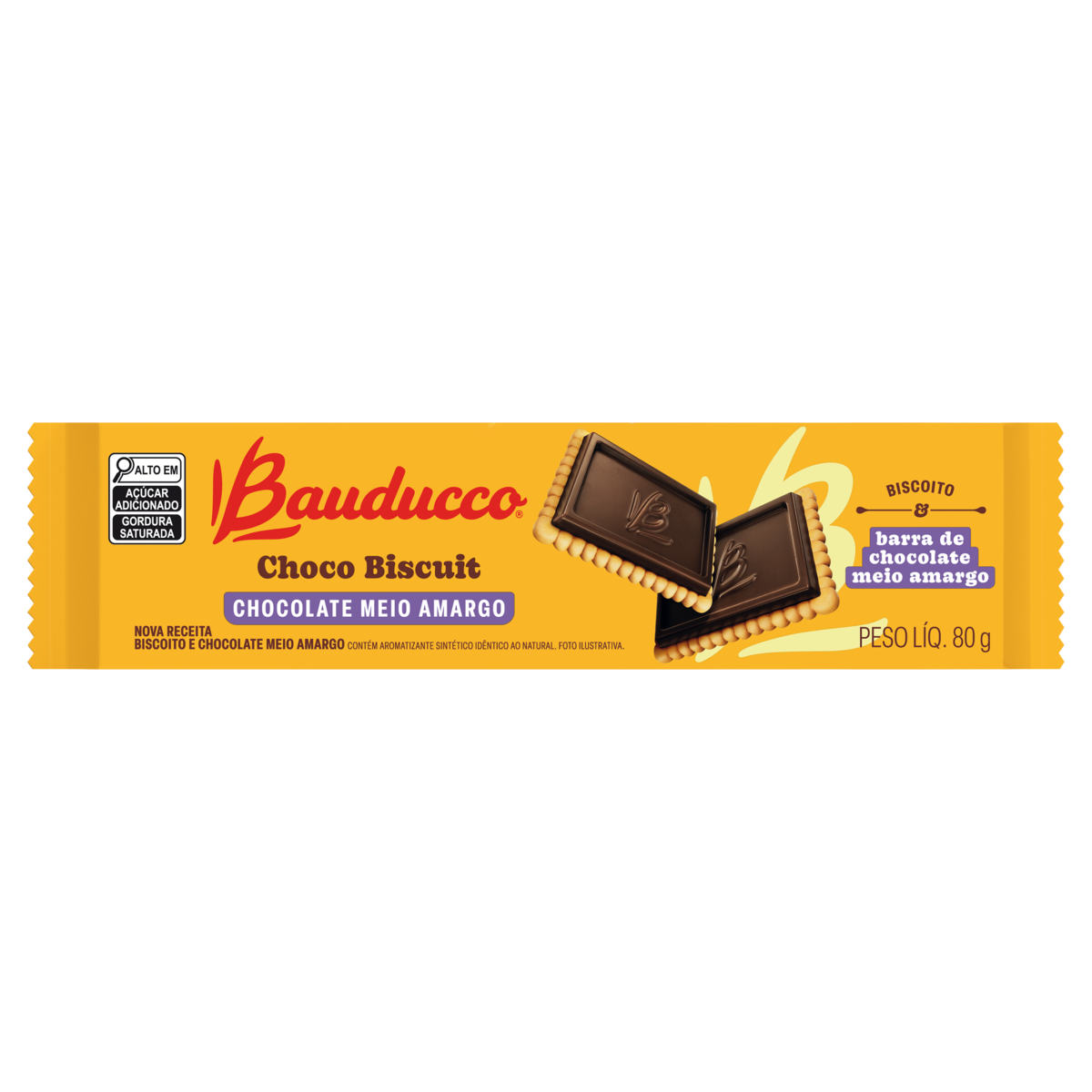 Biscoito Chocobiscuit Bauducco 80g