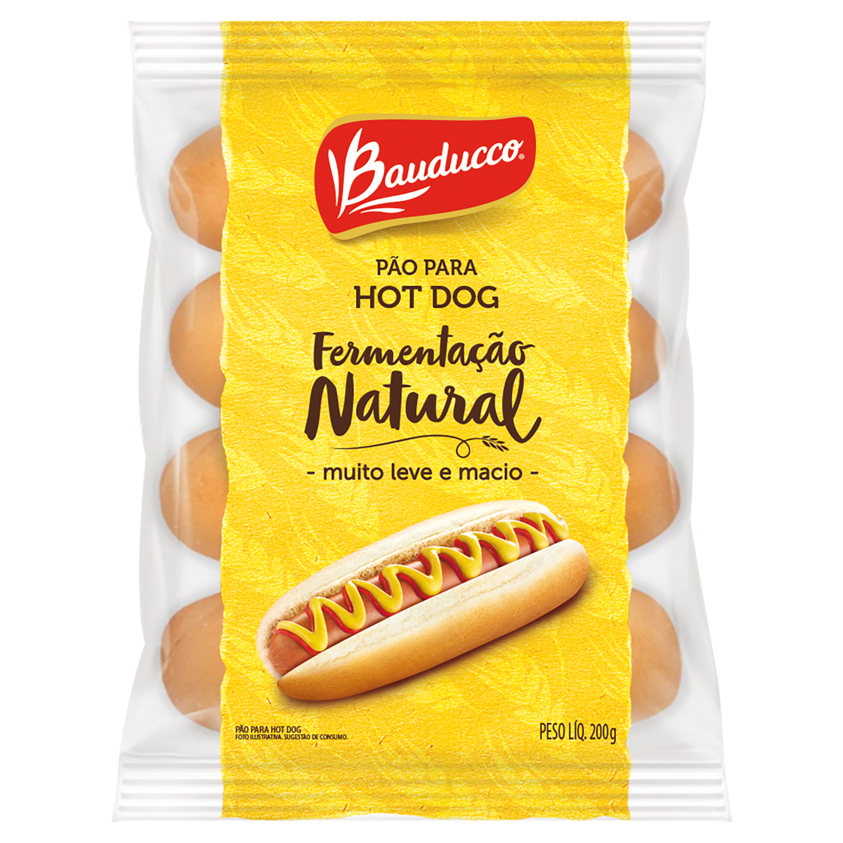 Pao De Hot Dog Bauducco 200g