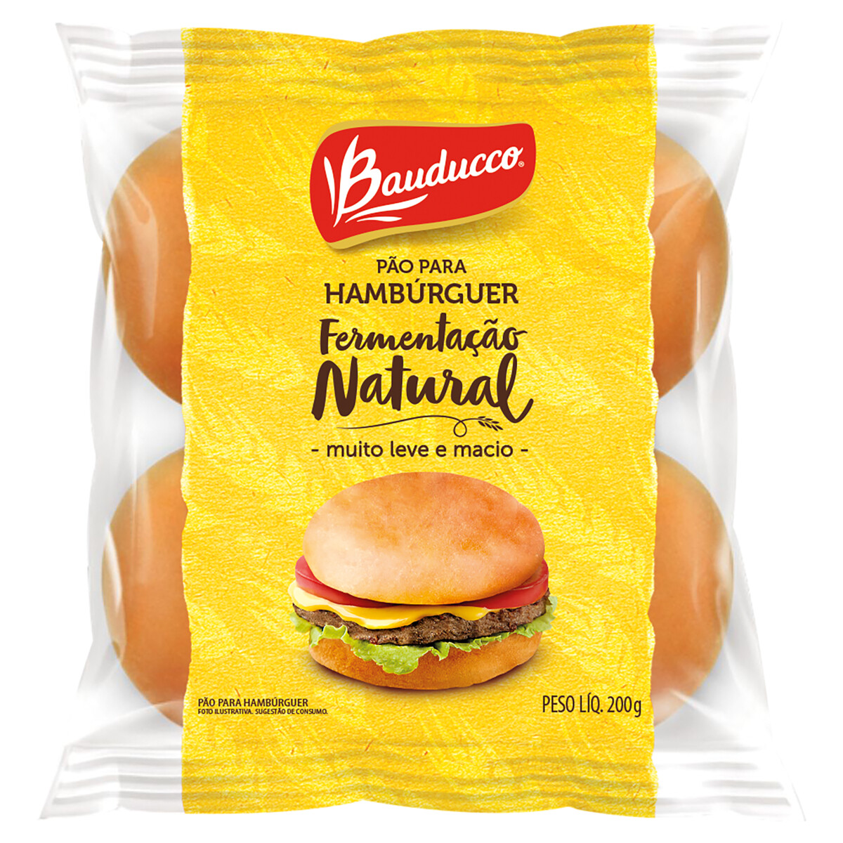Pao De Hamburguer Bauducco 200g