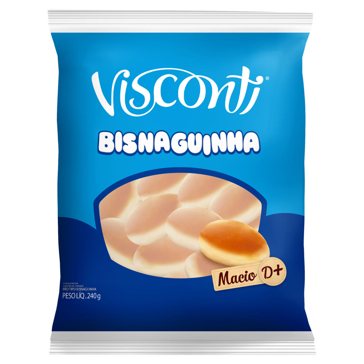 Pao Bisnaguinha Visconti 240g