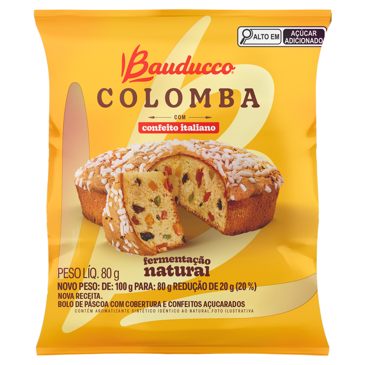 Colomba Pascoal Mine Bauducco 80g