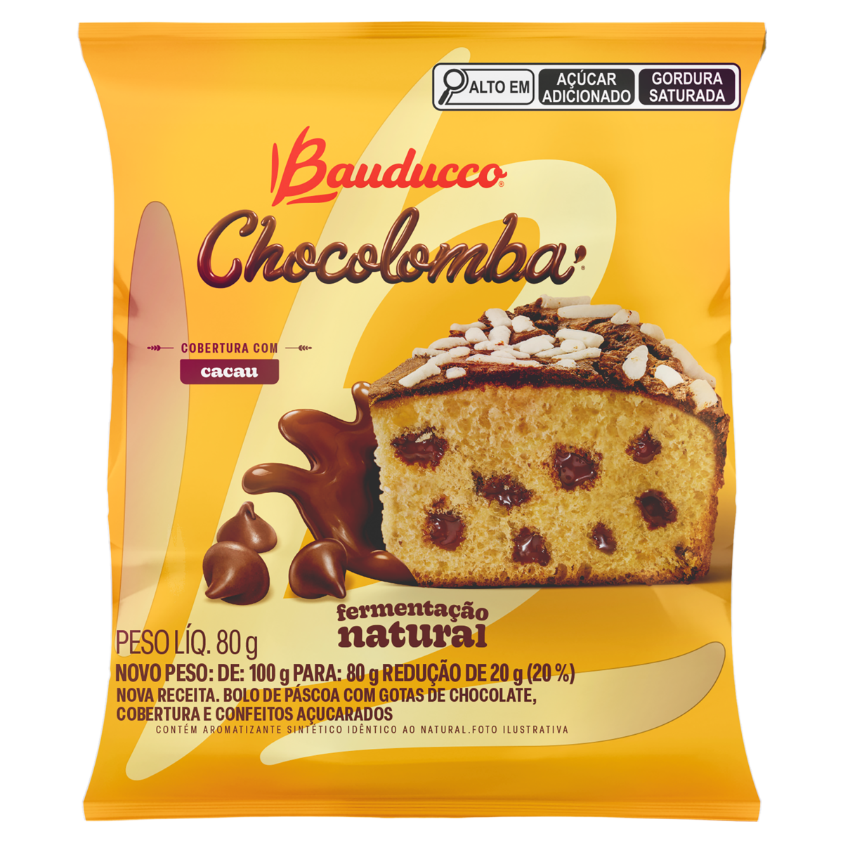 Chocolomba Pascoal Mine Bauducco 80g