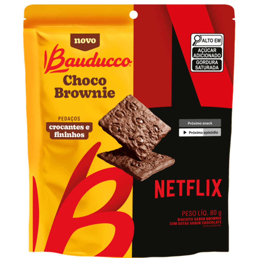 Biscoito Bauducco Choco Brownie 80g