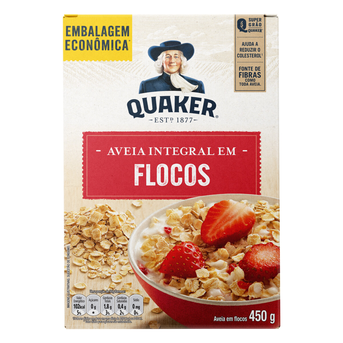 Aveia Quaker Tp 450g