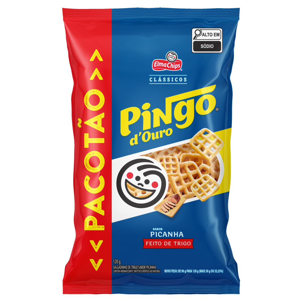 Salgadinho Pingo d Ouro 120g