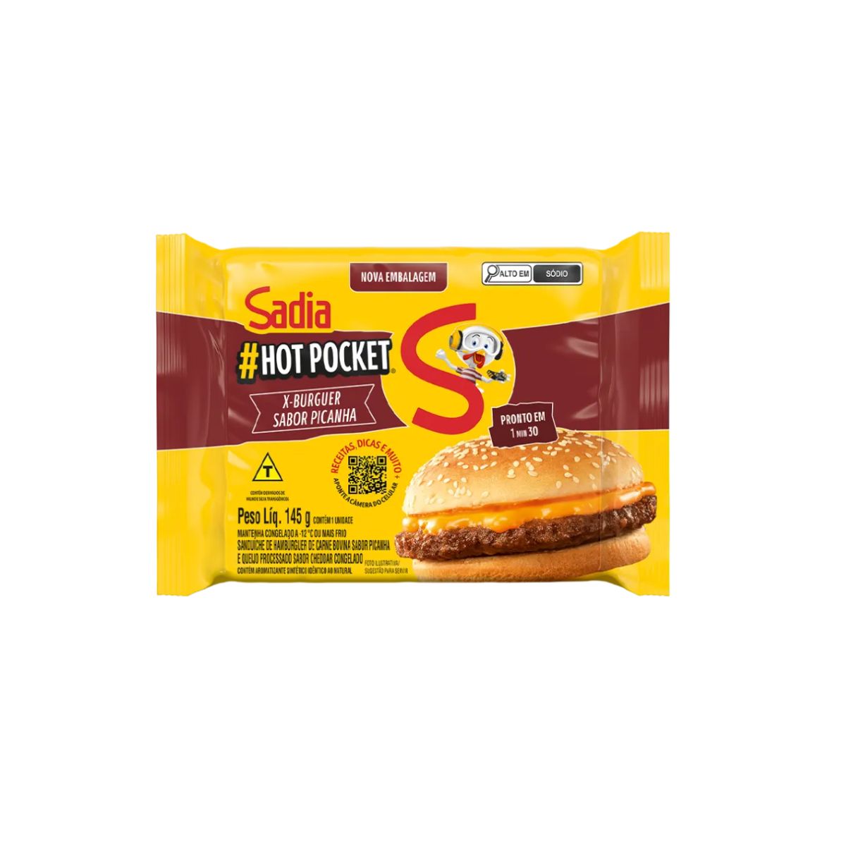 Hamburguer Hot Pocket Sadia145g