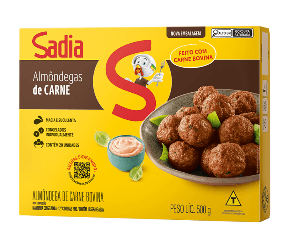 Almondegas Carne Sadia 500g