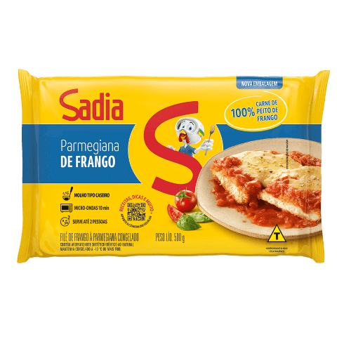 File Frango Parmegiana Sadia Pct 500g