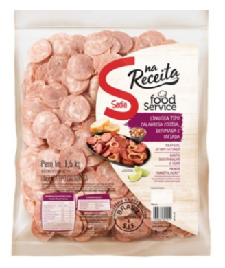 Linguica Calabresa Fatiada Sadia 1,5kg