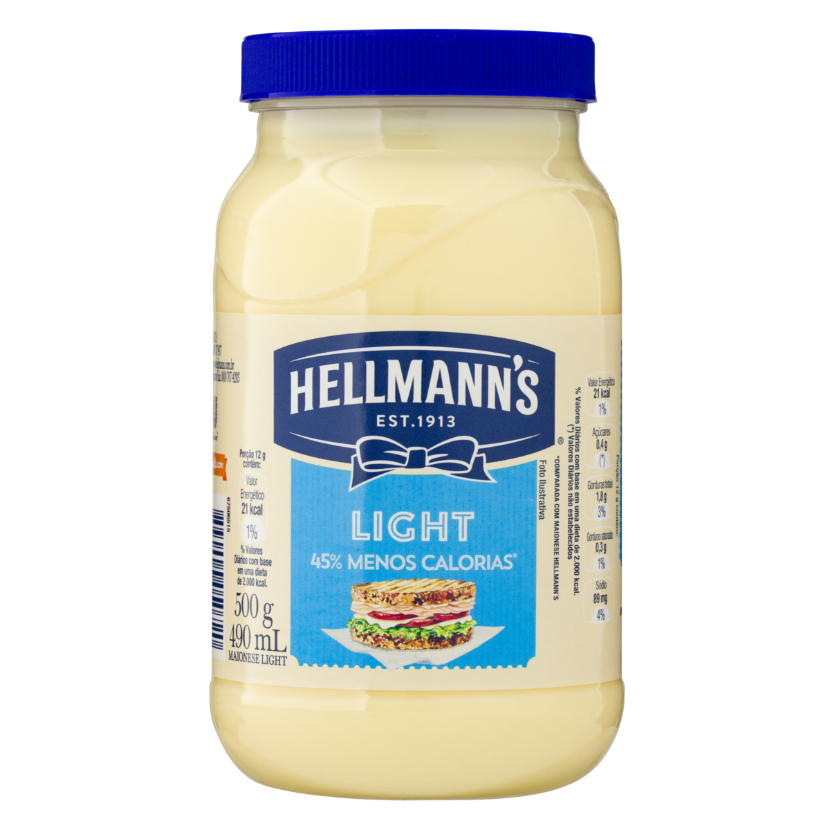 Maionese Hellmanns Light 500g