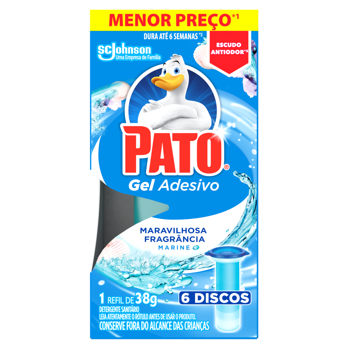 Gel Adesivo Pato C/6 38g Refil
