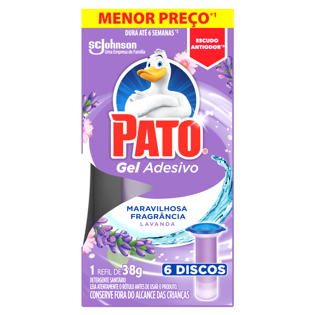 Gel Adesivo Pato C/6 38g Refil