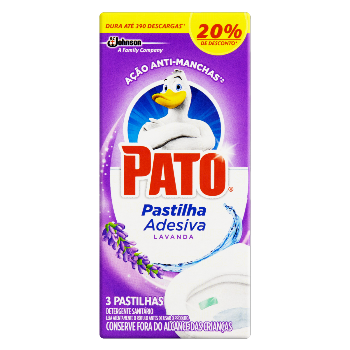 Pastilha Sanitaria Adesiva Pato 3un