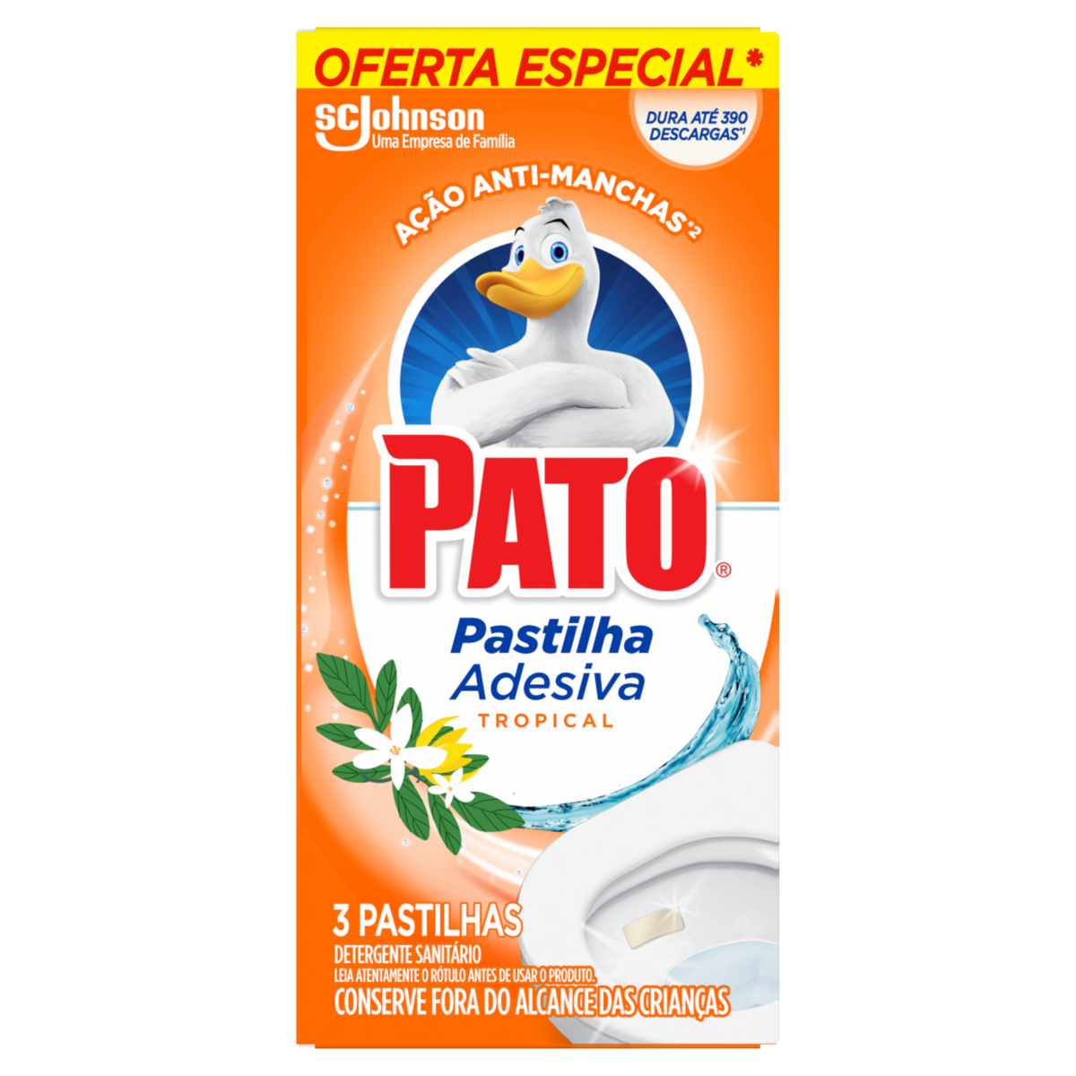 Pastilha Sanitaria Adesiva Pato 3un