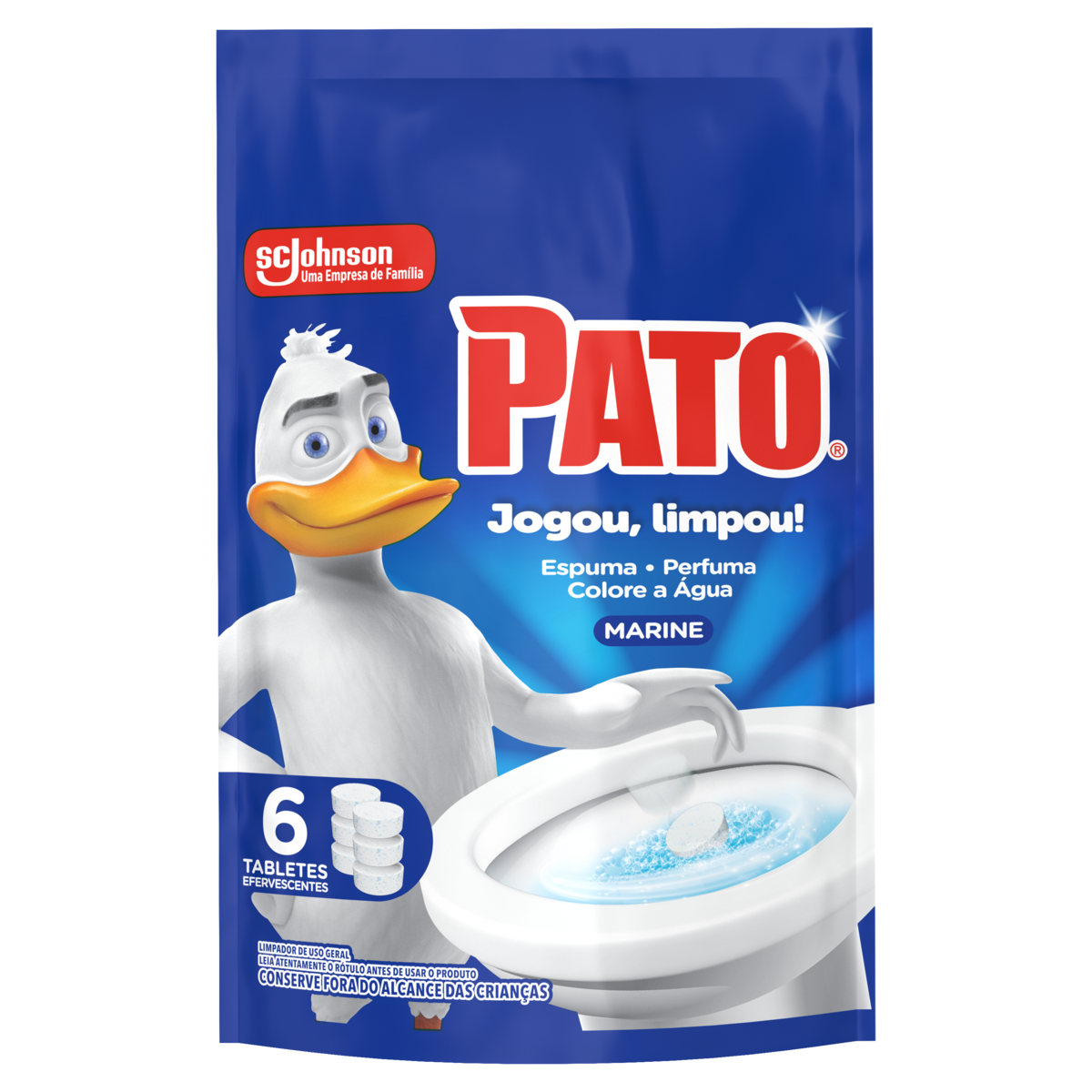 Limpador Sanitario Pato Tablete C/6 60g
