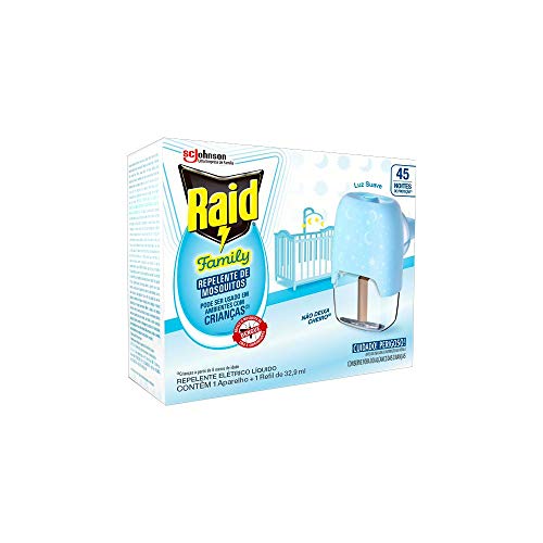 Kit Refil+ Repelente Liq Raid Family 32,9ml