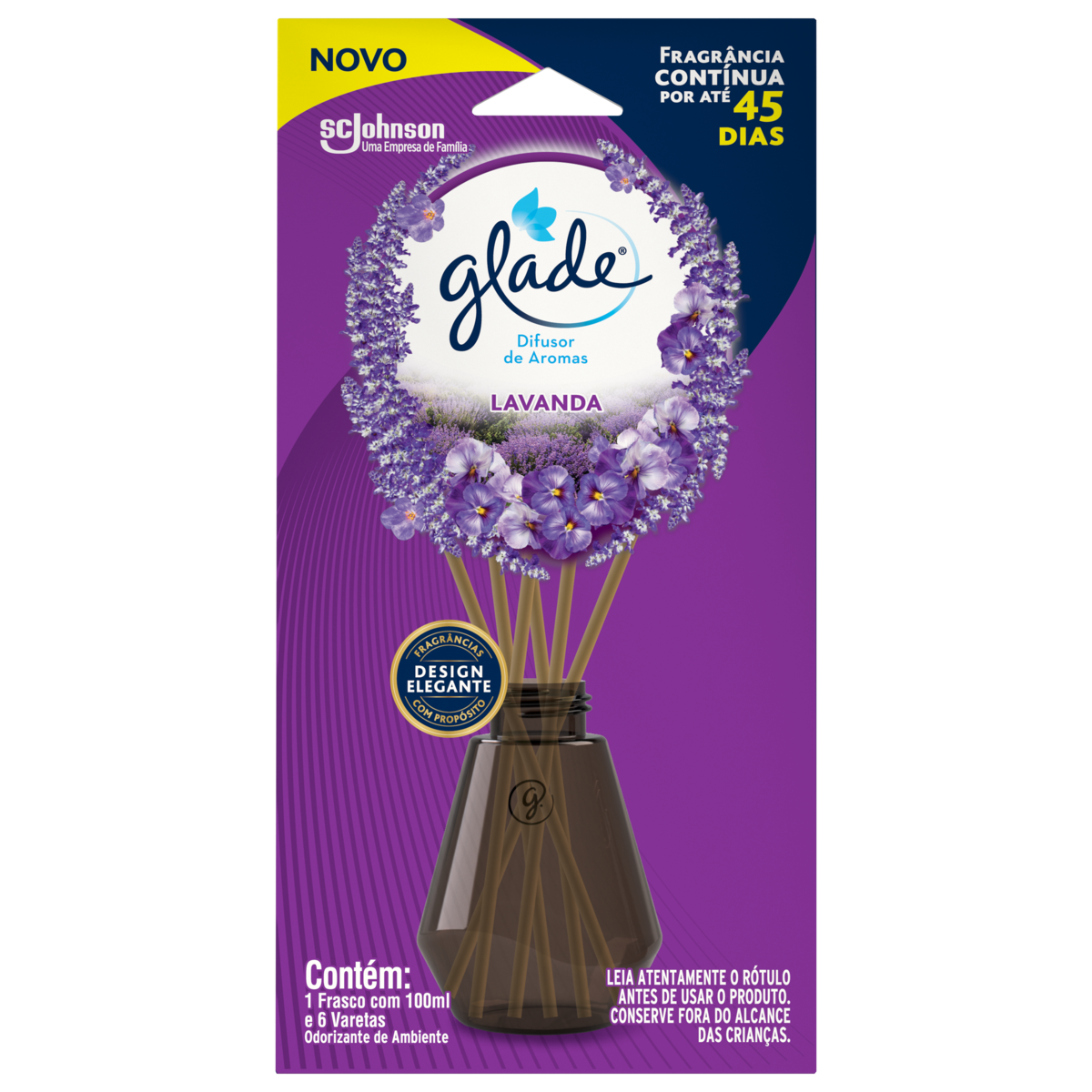 Glade Difusor De Aromas Lavanda 100g