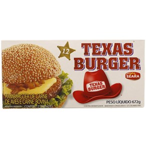 Hamburguer Texas Seara 672g
