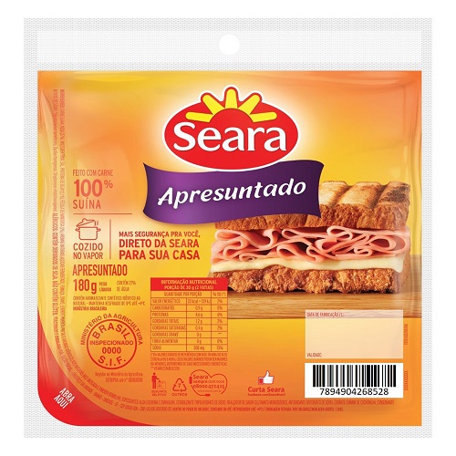 Apresuntado Seara 180g