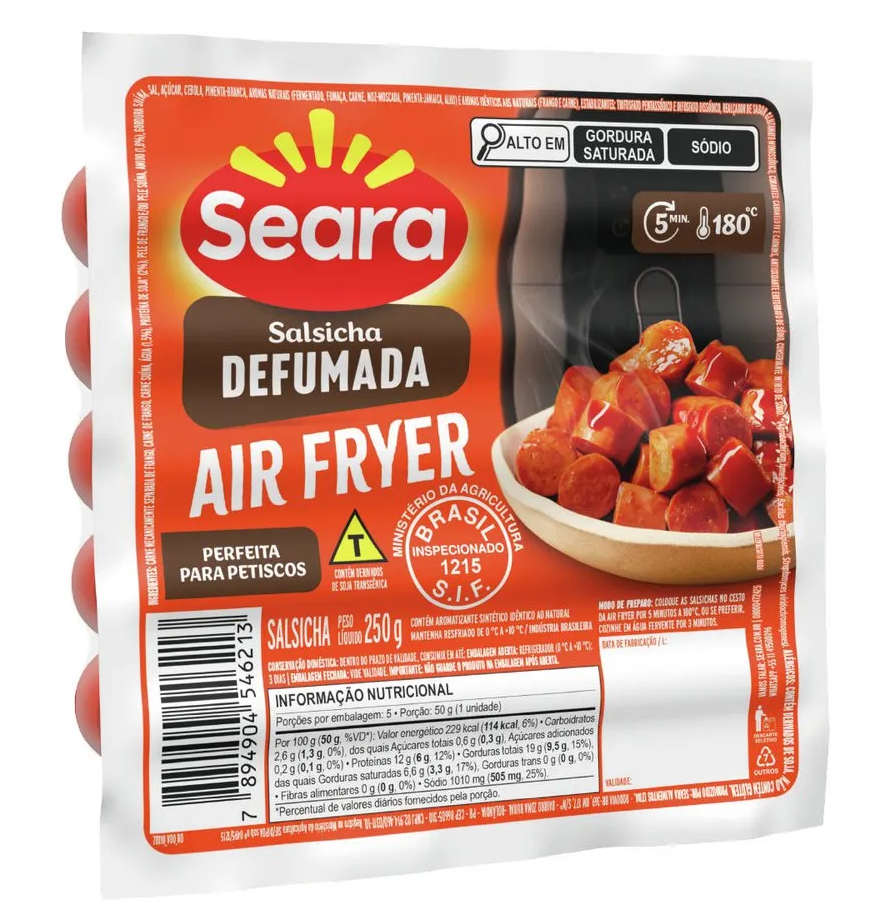 Salsicha Seara Defumada 250g