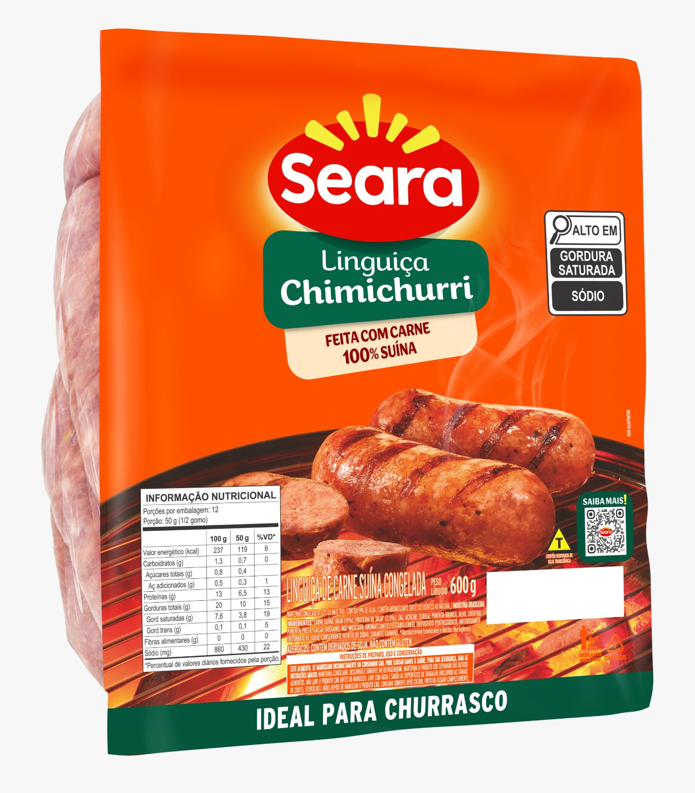 Linguica Seara 600g