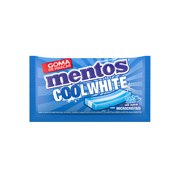 Goma De Mascar Mentos Cool White 8,5g