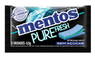 Goma De Mascar Mentos Pure Fresh 3+ 8,5 g