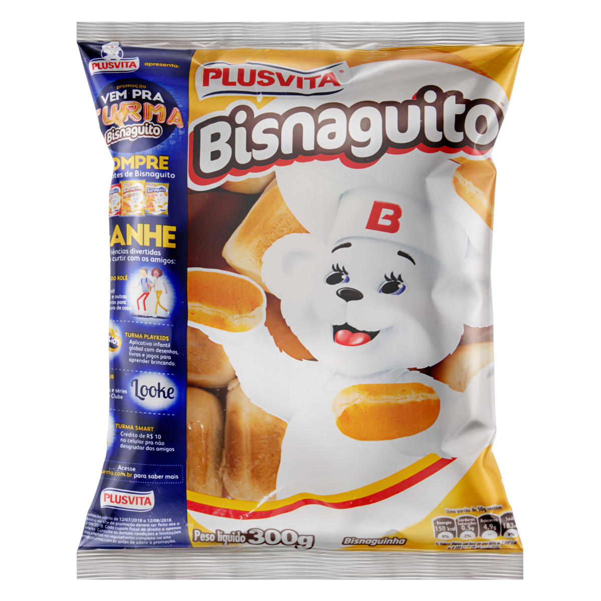 Pao Bisnaguito Plus Vita 300g