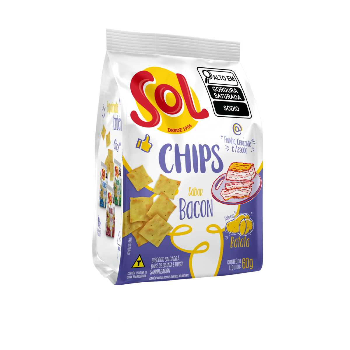 Salgadinho Chips Sol 60g
