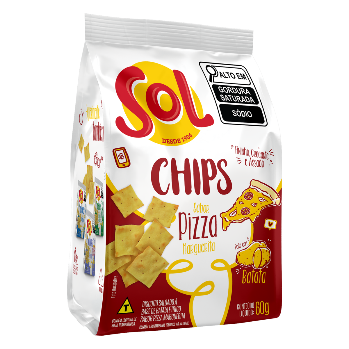Salgadinho Chips Sol 60g