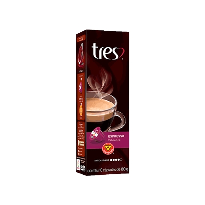 Cafe 3 Cor Capsula Espresso C/10 80g