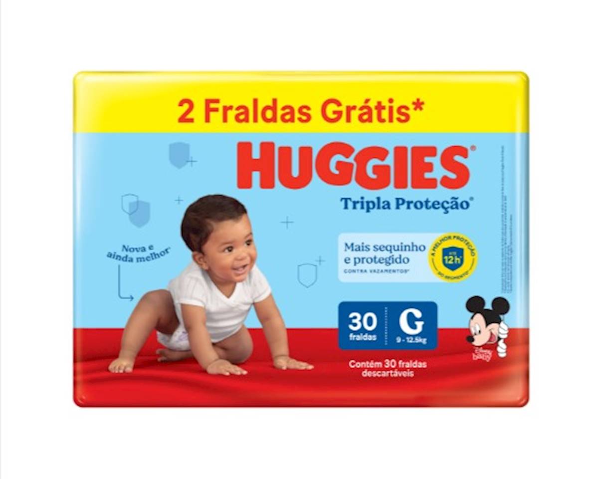 Fralda Descartaveis Huggies Lv30 Pg28 g