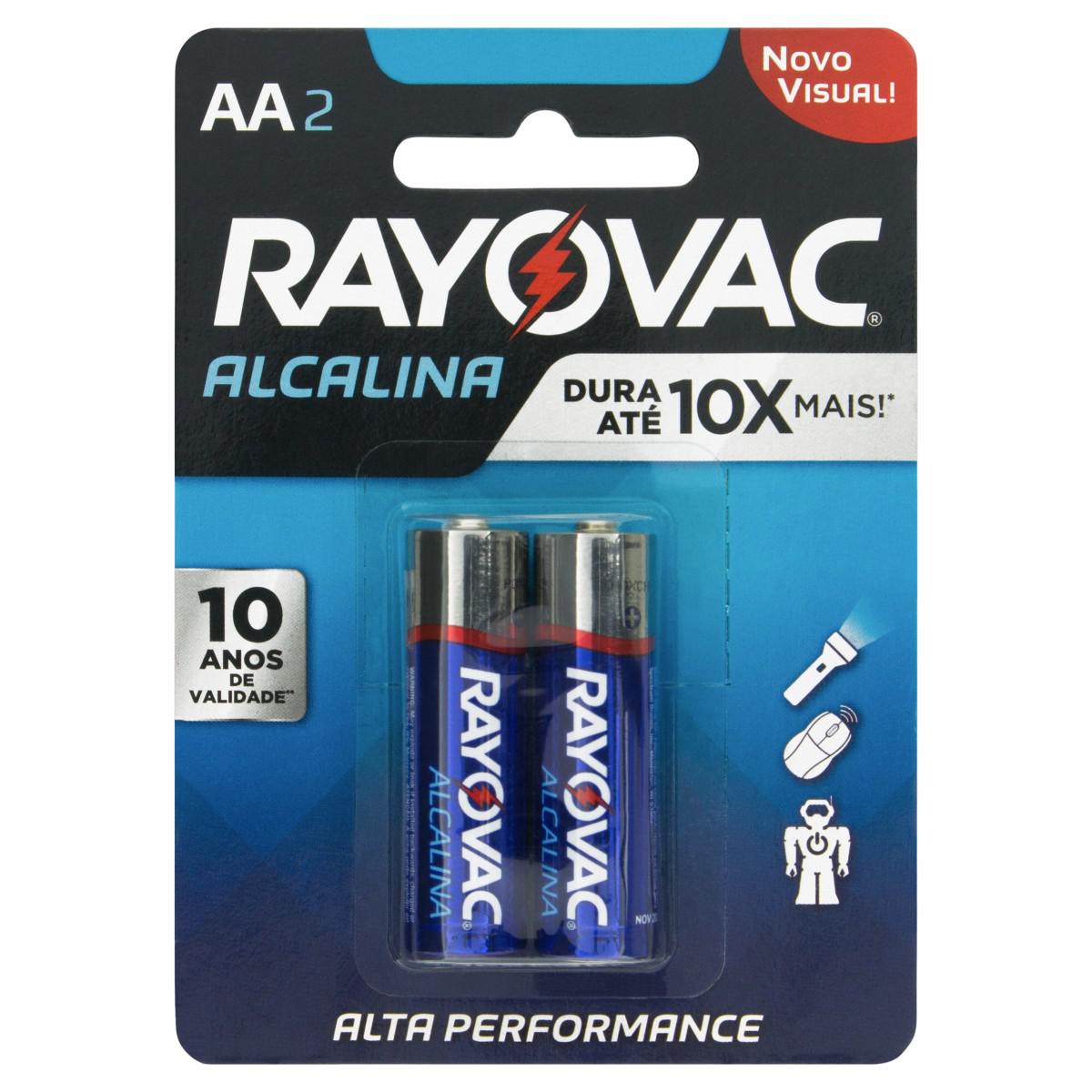 Pilha Alcanina Rayovac Aa C/2