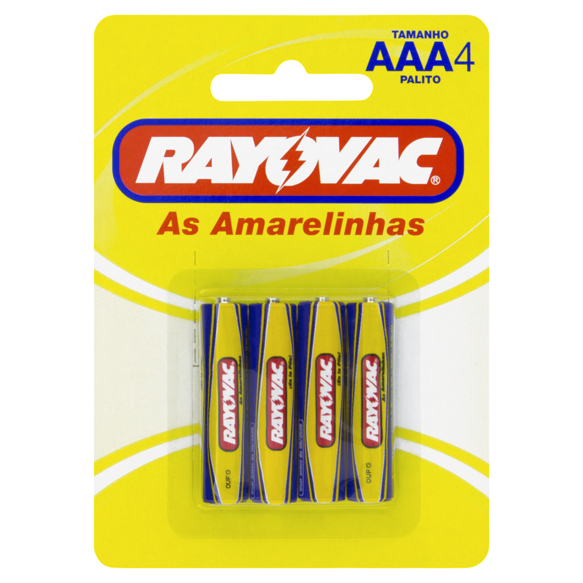 Pilha Rayovac Palito Comum Cartela C/4 U